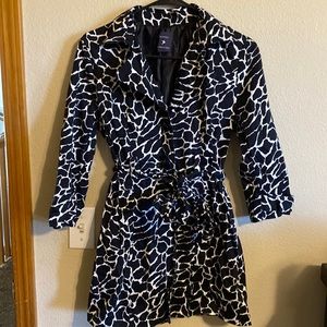 Forever 21 animal print trench coat size small